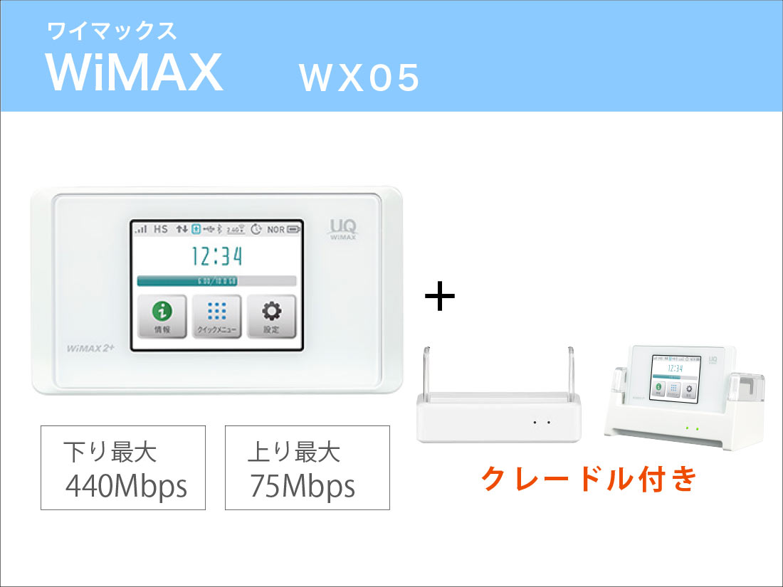 WiMAX WX05 クレードルセット
