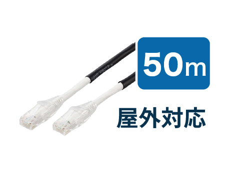 LANケーブル 50m (Cat6A)