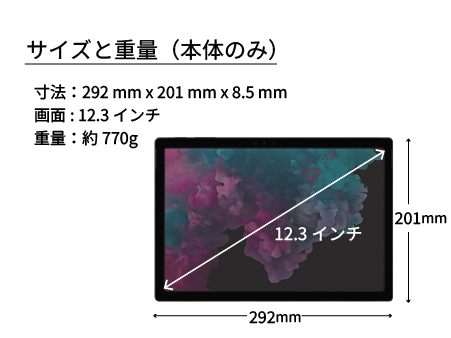 タブレットレンタル[Surface Pro 6]