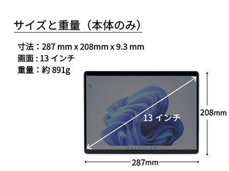 タブレットレンタル[Surface Pro 8]
