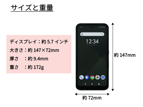 Andoridスマートフォン arrows We スマホ+データ5GB/月