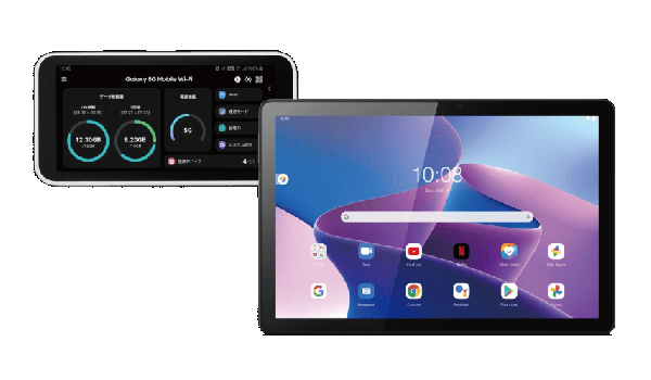 UQ WiMAX Galaxy 5G WiFi Android タブレットセット