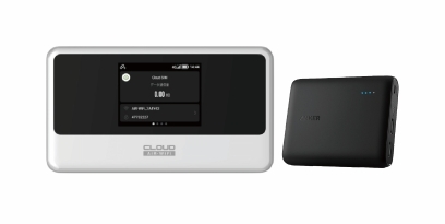 CLOUD AiR-WiFi [AIR-3] 90GB モバイルバッテリーセット