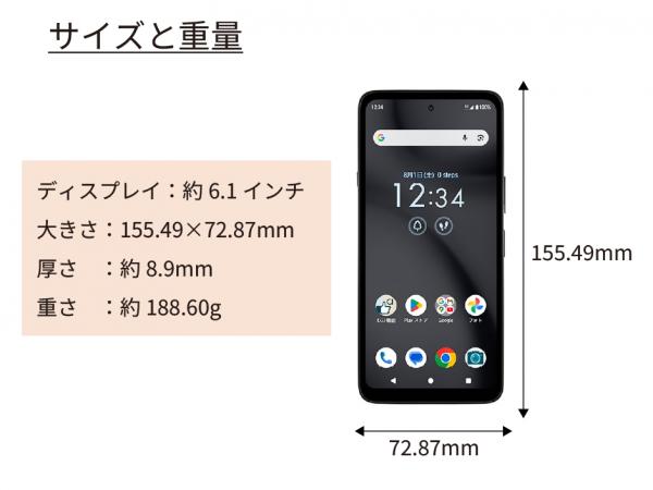 Andoridスマートフォン　arrows We3 スマホ+データ5GB/月+《 通話し放題 》