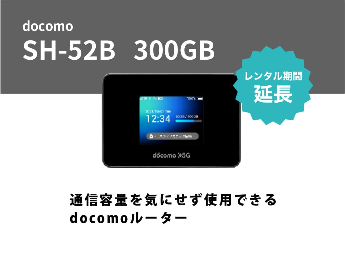 [延長申請]docomo SH52B 300GB